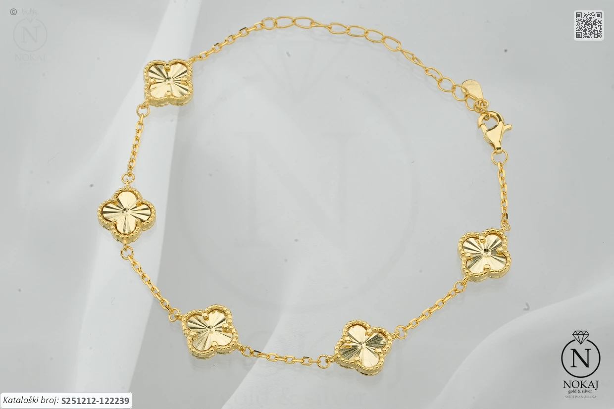 SREBRNA NARUKVICA - DJETELINA (S251212-122239)