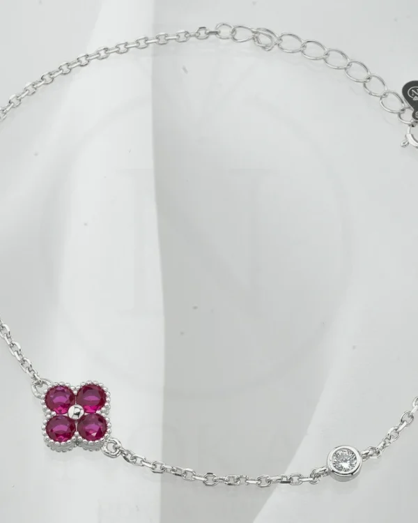 SREBRNA NARUKVICA S CIRKONIMA - DJETELINA (S251212-122726)