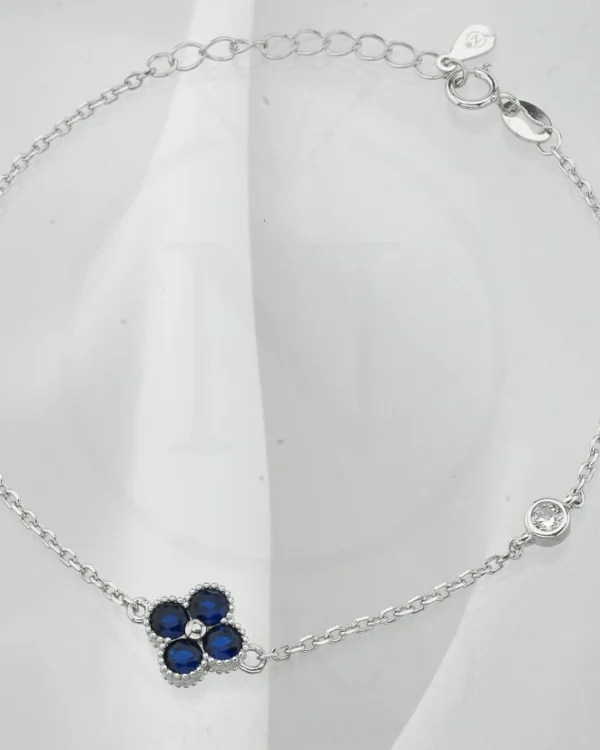 SREBRNA NARUKVICA S CIRKONIMA - DJETELINA (S251212-122819)