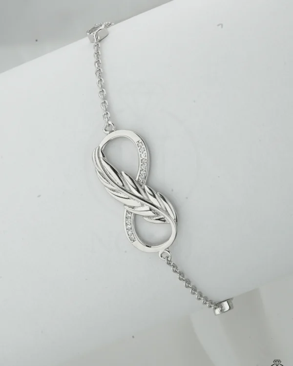 SREBRNA NARUKVICA S CIRKONIMA - BESKONAČNOST (S251212-123206)