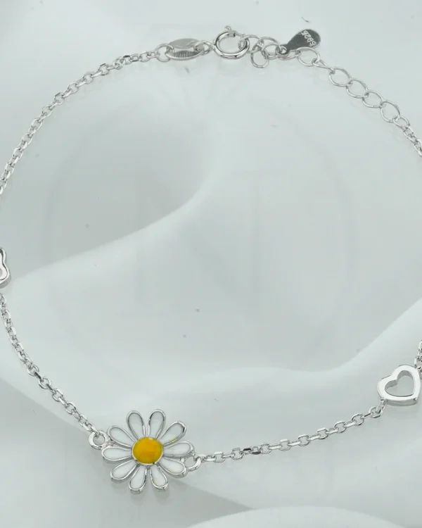 SREBRNA NARUKVICA S CIRKONIMA - CVIJET (S251212-124118)