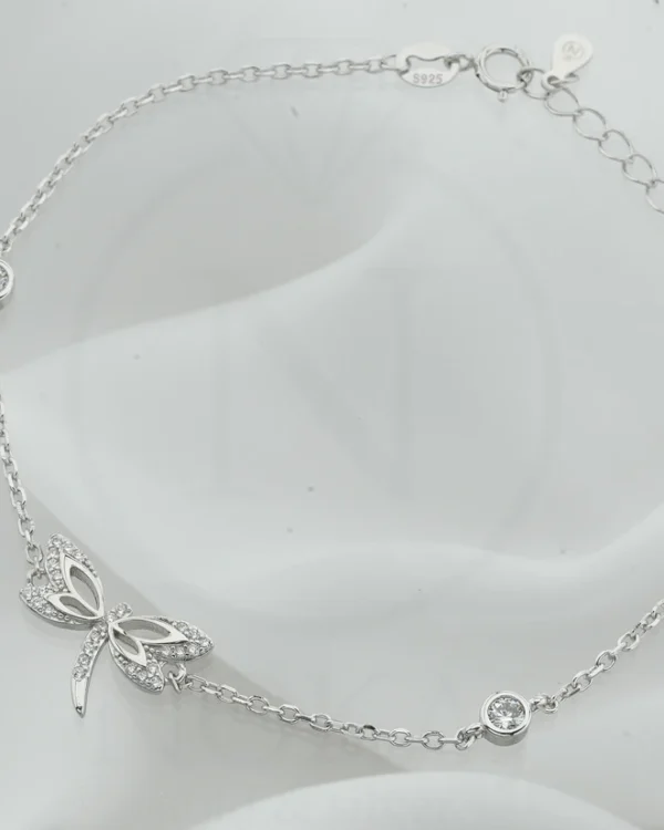 SREBRNA NARUKVICA S CIRKONIMA - LEPTIR (S251212-125205)
