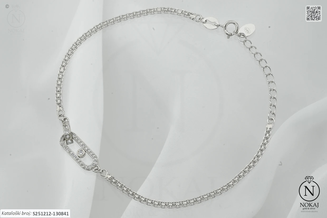 SREBRNA NARUKVICA S CIRKONIMA (S251212-130841)