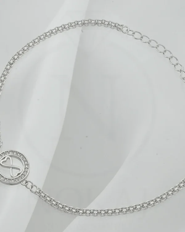 SREBRNA NARUKVICA S CIRKONIMA - DJETELINA (S251212-131048)