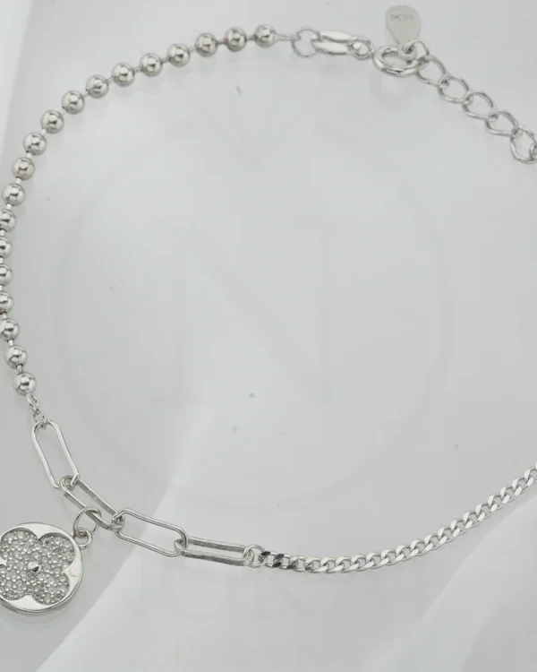 SREBRNA NARUKVICA S CIRKONIMA - DJETELINA (S251212-131517)