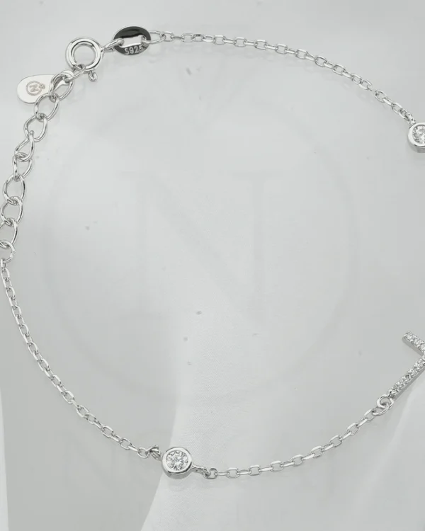 SREBRNA NARUKVICA S CIRKONIMA - KRIŽ (S251212-131607)