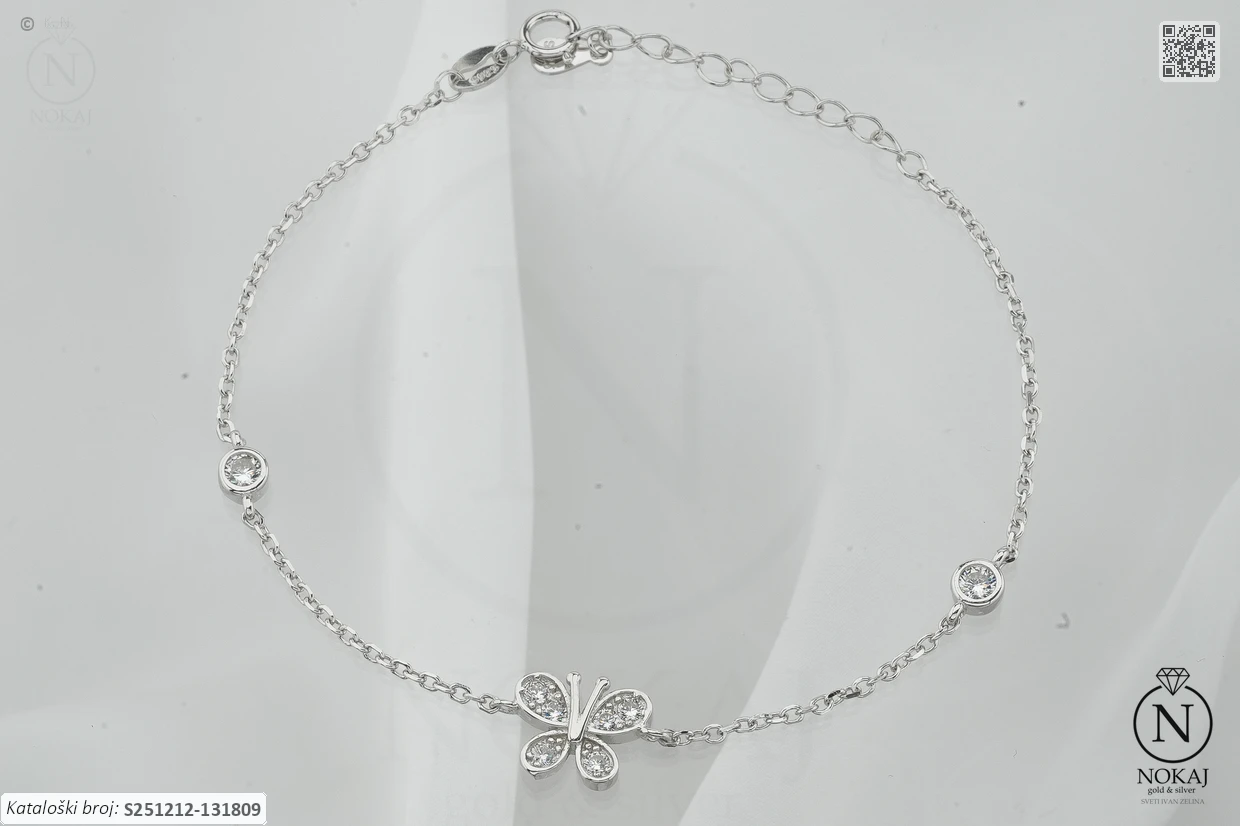 SREBRNA NARUKVICA - LEPTIR (S251212-131809)