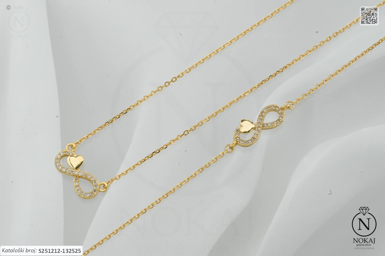 SREBRNI KOMPLET S CIRKONIMA - BESKONAČNOST (S251212-132525)