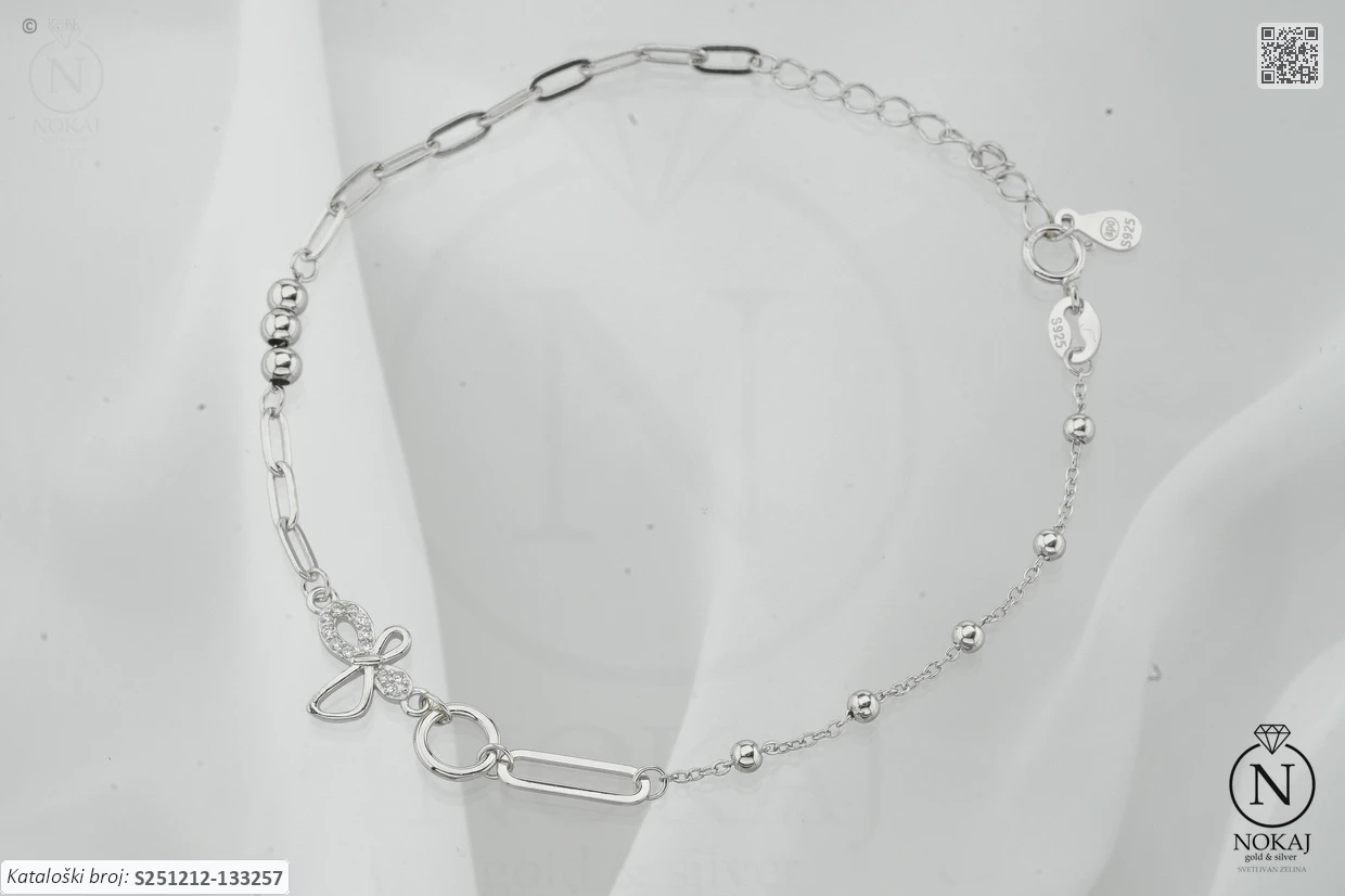 SREBRNA NARUKVICA - LEPTIR (S251212-133257)