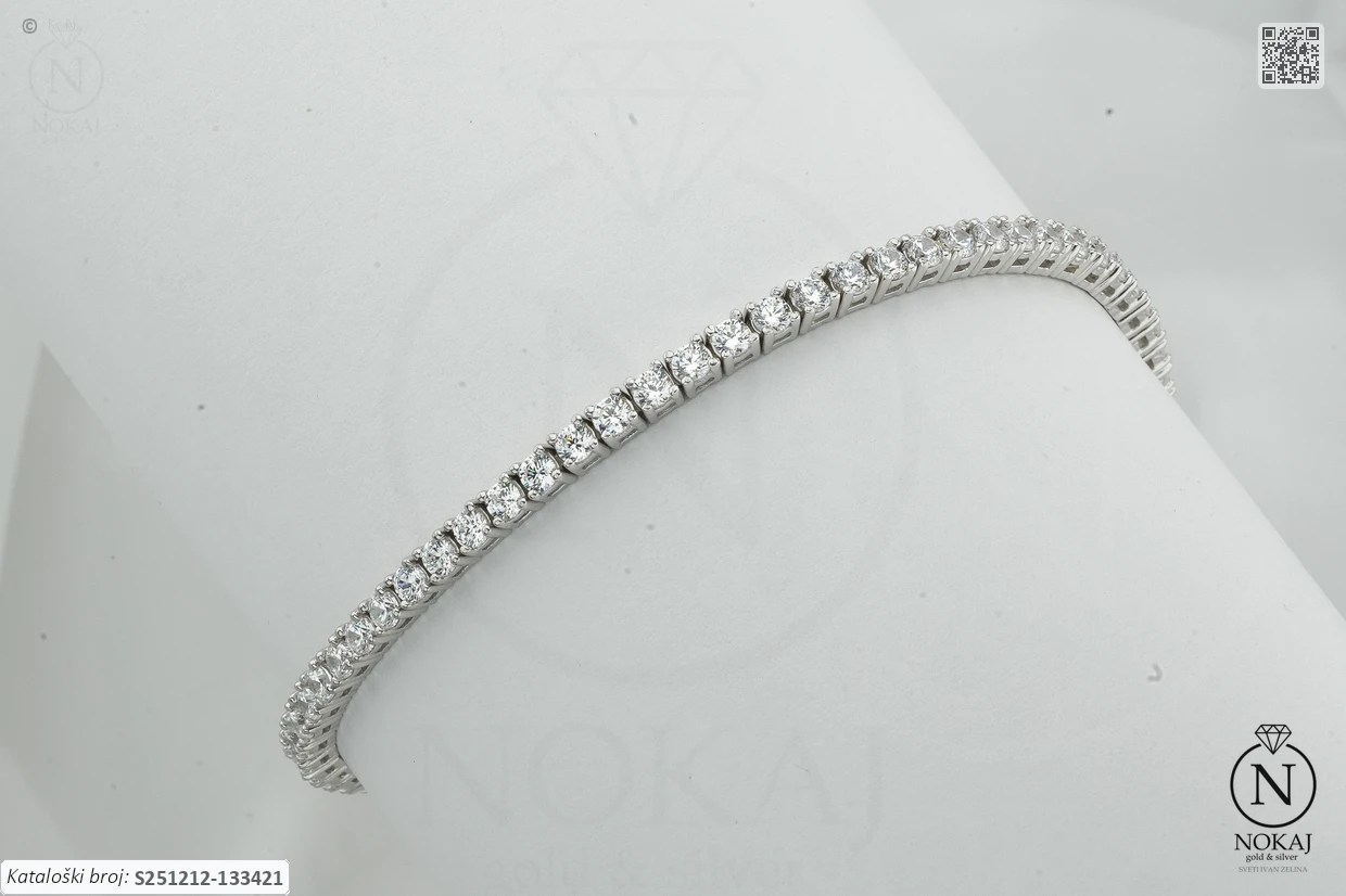 SREBRNA NARUKVICA S CIRKONIMA (S251212-133421)