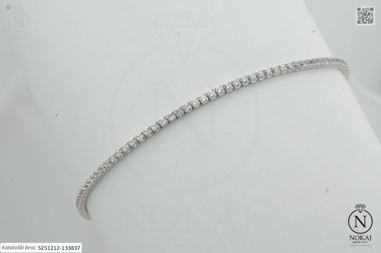 SREBRNA NARUKVICA S CIRKONIMA (S251212-133837)