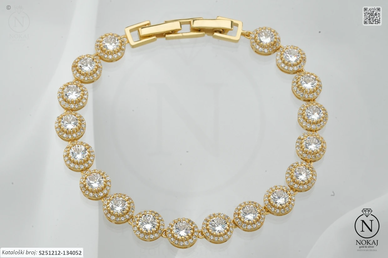 SREBRNA NARUKVICA S CIRKONIMA (S251212-134052) - Slika 2