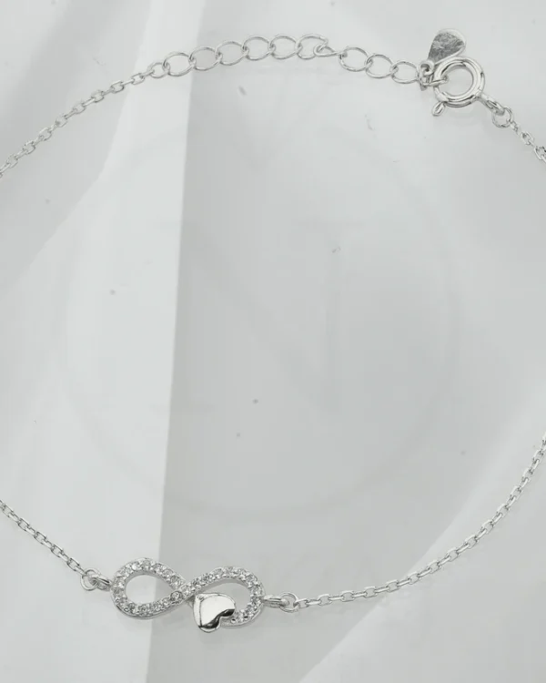 SREBRNA NARUKVICA S CIRKONIMA - BESKONAČNOST (S251212-135743)