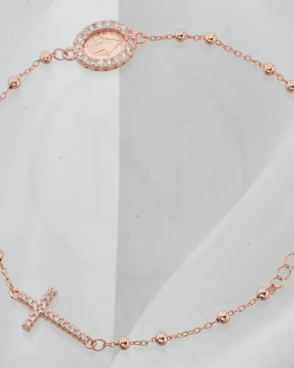 SREBRNA NARUKVICA S CIRKONIMA - KRIŽ (S251212-135853)