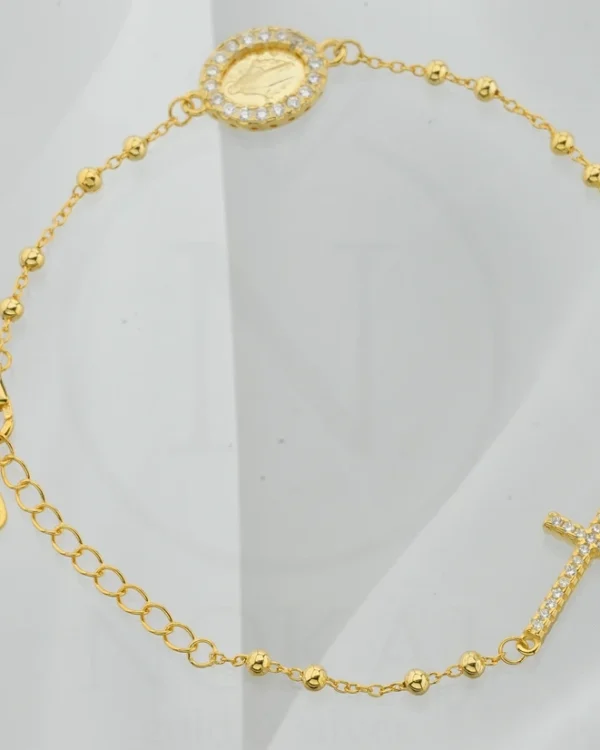 SREBRNA NARUKVICA S CIRKONIMA - KRIŽ (S251212-140222)