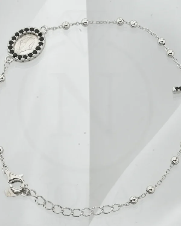 SREBRNA NARUKVICA S CIRKONOM - KRIŽ (S251212-140526)