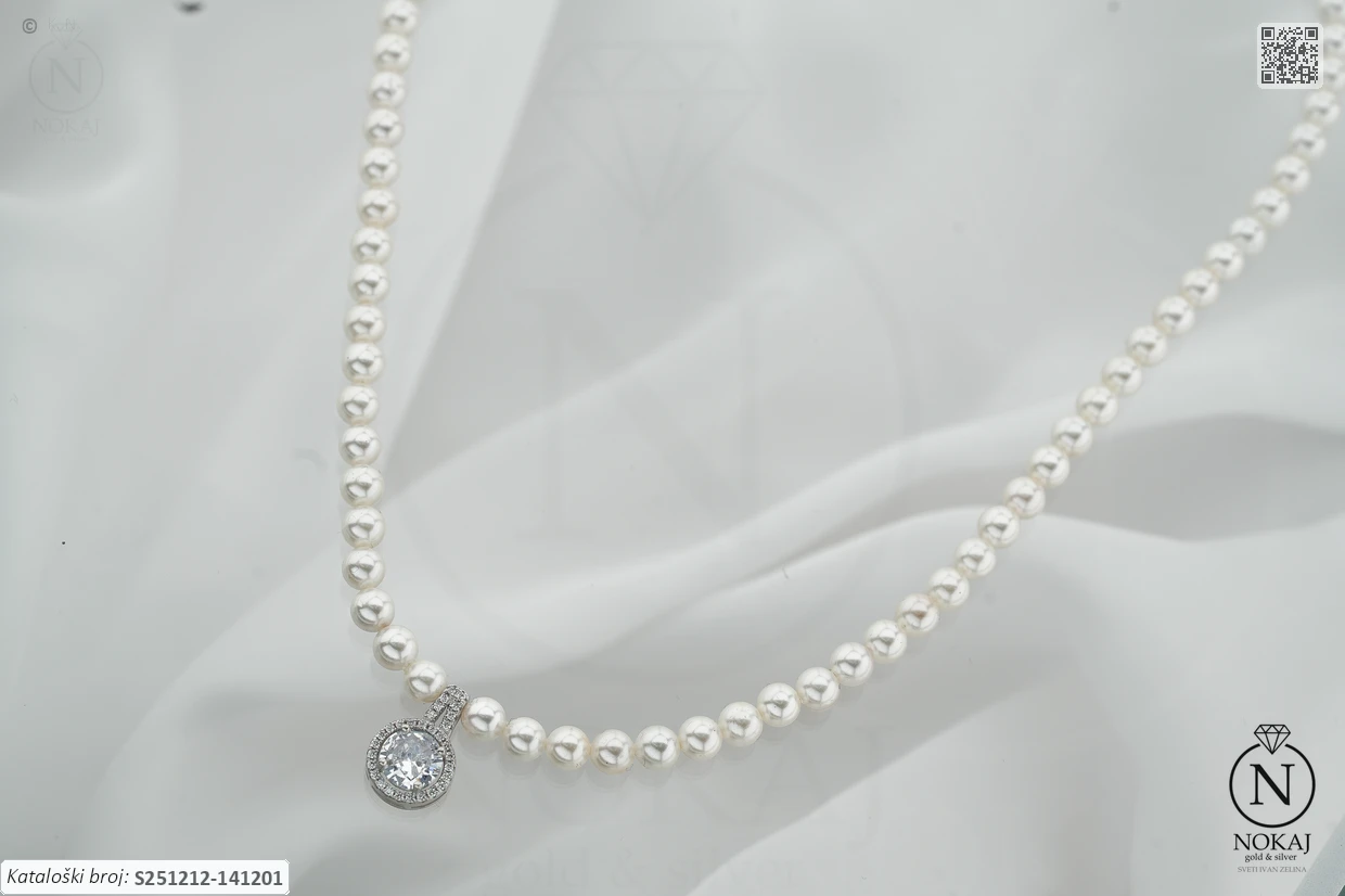 SREBRNA OGRLICA S BISERIMA (S251212-141201)