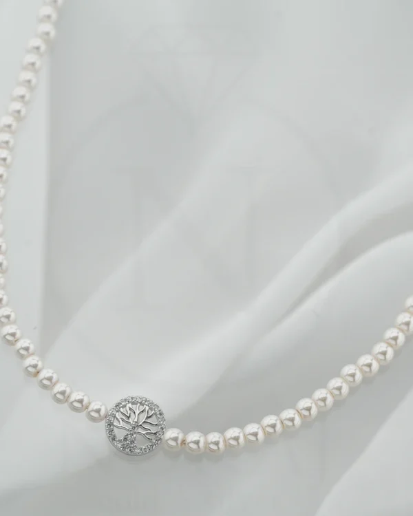 SREBRNA OGRLICA S BISERIMA - STABLO ŽIVOTA (S251212-142044)