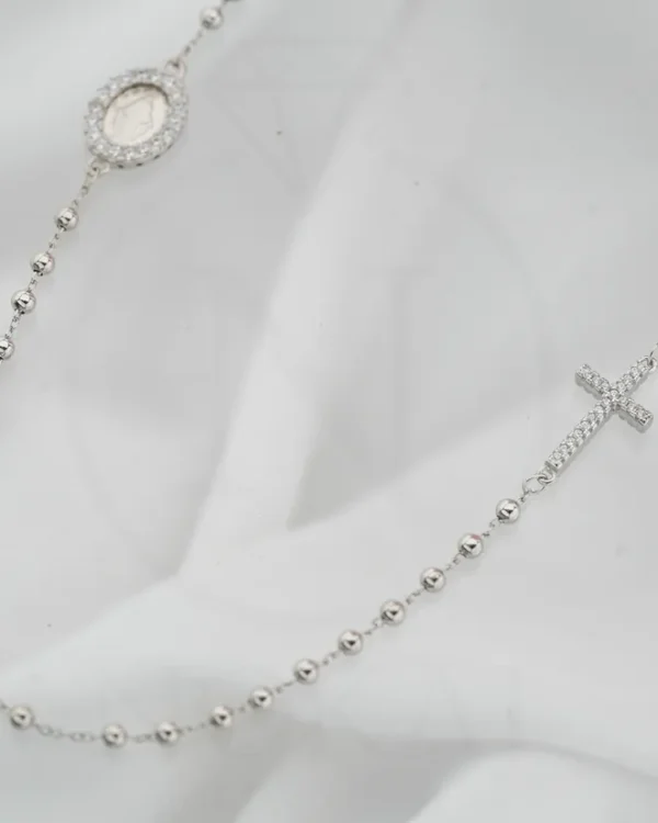 SREBRNA OGRLICA S CIRKONIMA - KRIŽ (S251213-094618)