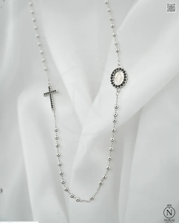 SREBRNA OGRLICA S CIRKONIMA - KRIŽ (S251213-094916)