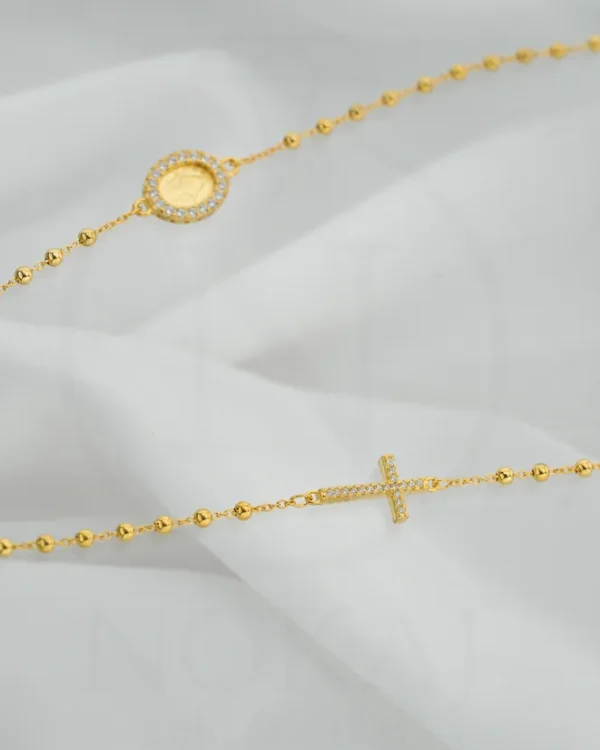 SREBRNA OGRLICA S CIRKONIMA - KRIŽ (S251213-095011)