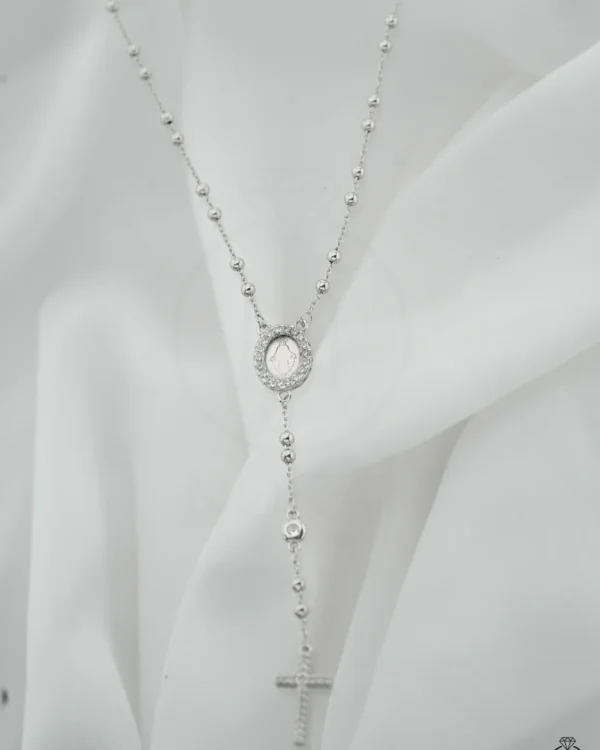 SREBRNA OGRLICA S CIRKONIMA - KRIŽ (S251213-095635)