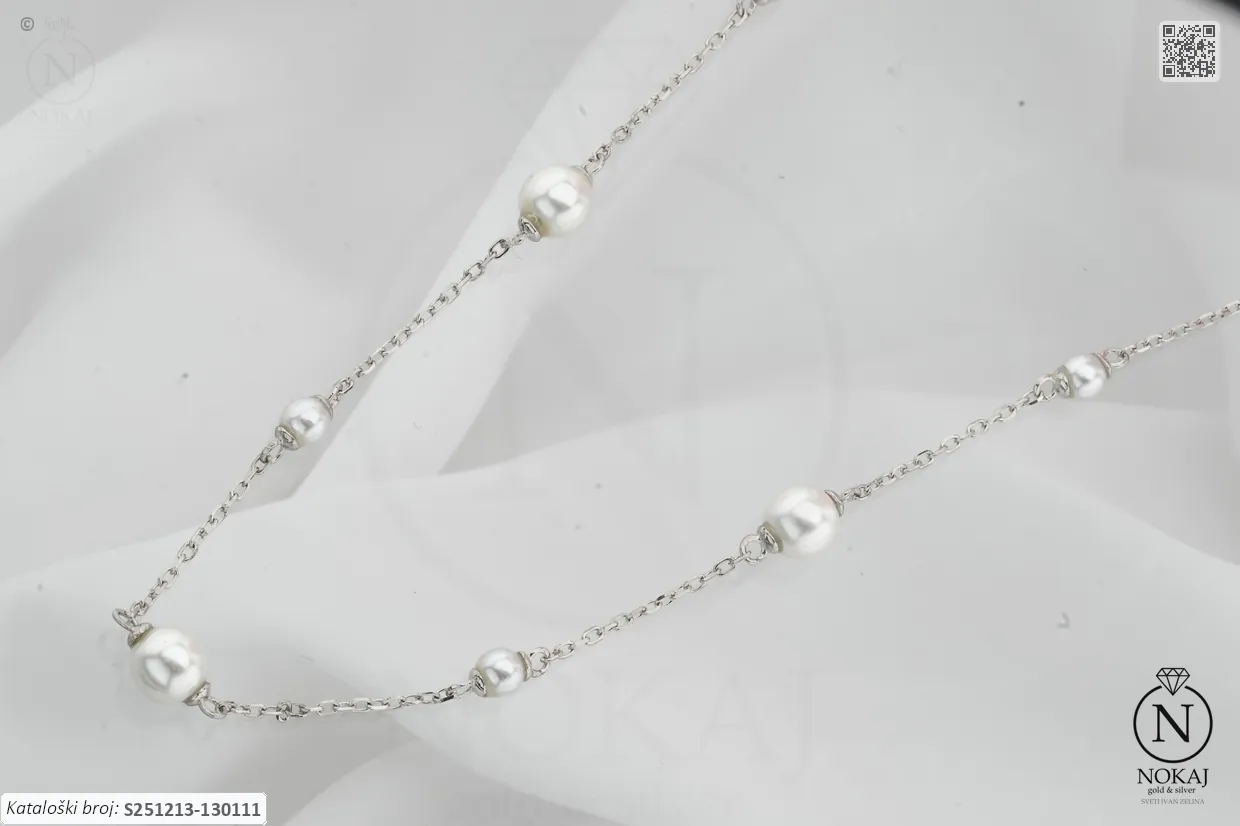 SREBRNA OGRLICA S BISERIMA (S251213-130111)