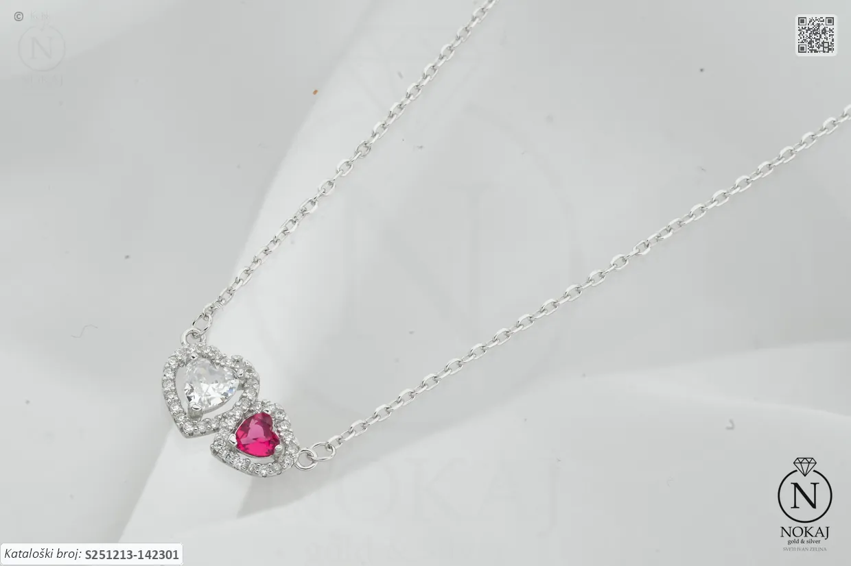 SREBRNA OGRLICA S CIRKONIMA - SRCE (S251213-142301)