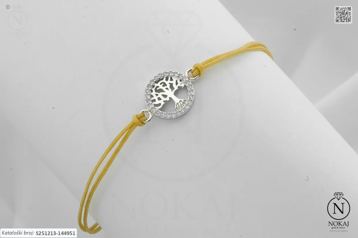 SREBRNA NARUKVICA - STABLO ŽIVOTA (S251213-144951)