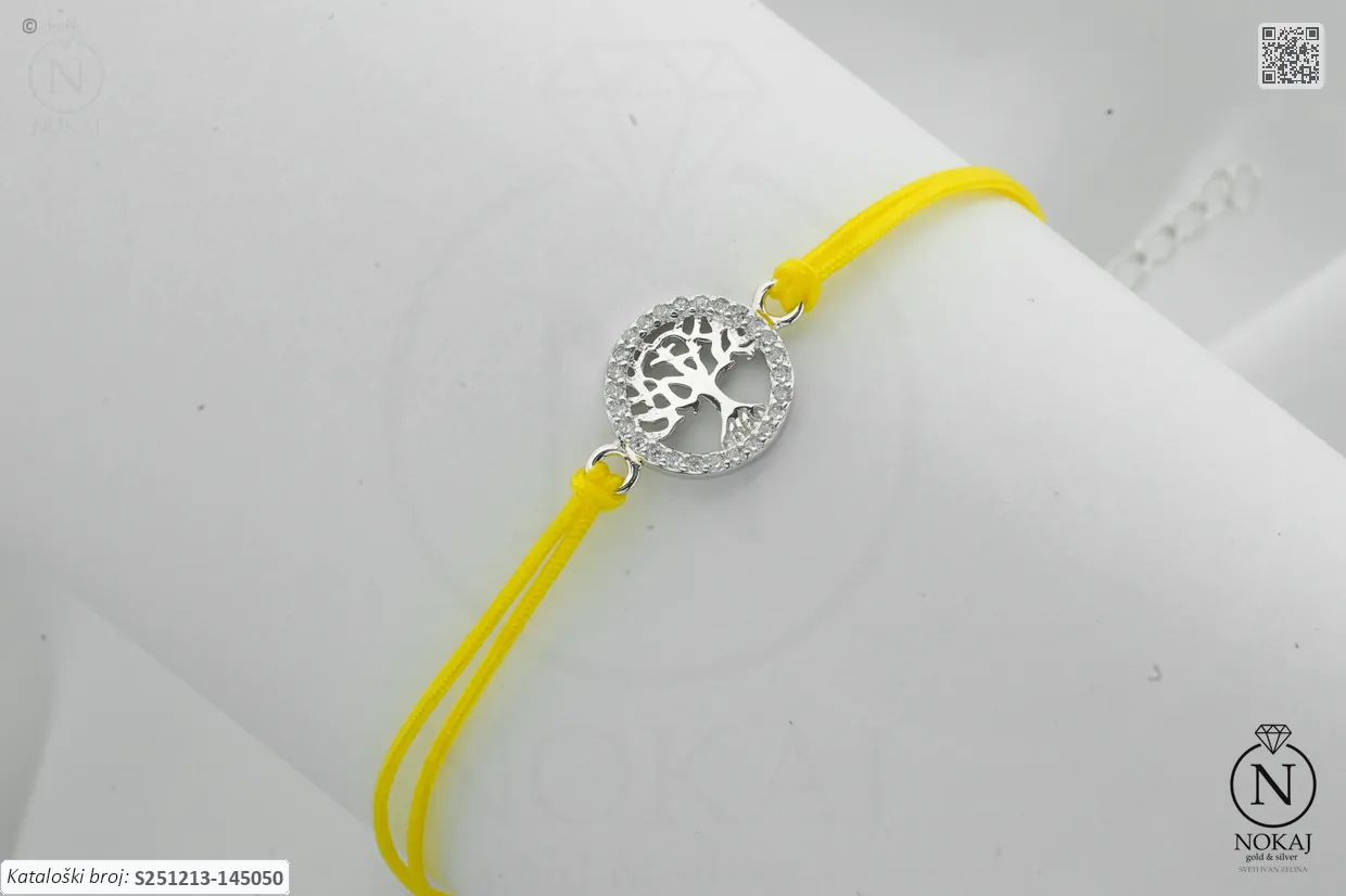 SREBRNA NARUKVICA - STABLO ŽIVOTA (S251213-145050)