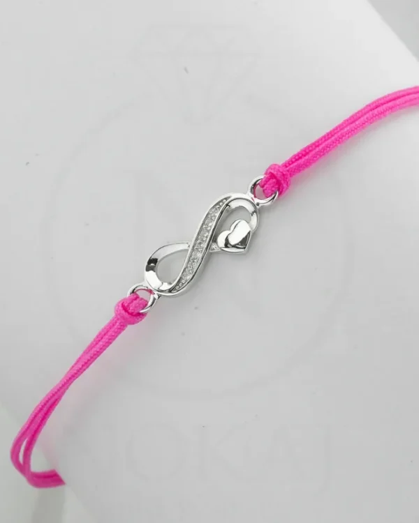 SREBRNA NARUKVICA S CIRKONIMA - SRCE (S251213-151140)