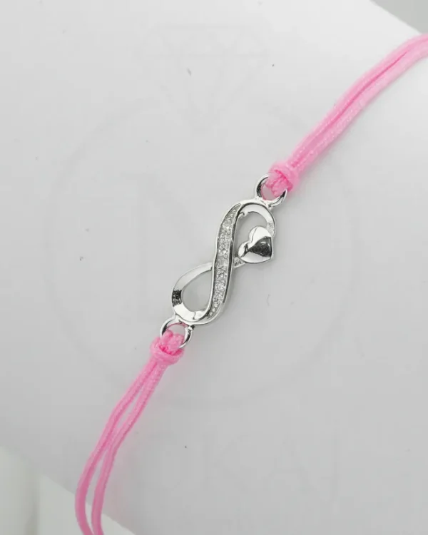 SREBRNA NARUKVICA S CIRKONIMA - SRCE (S251213-151410)