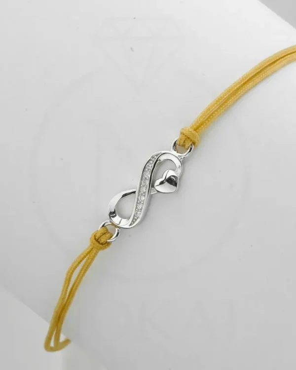 SREBRNA NARUKVICA S CIRKONIMA - SRCE (S251213-151522)