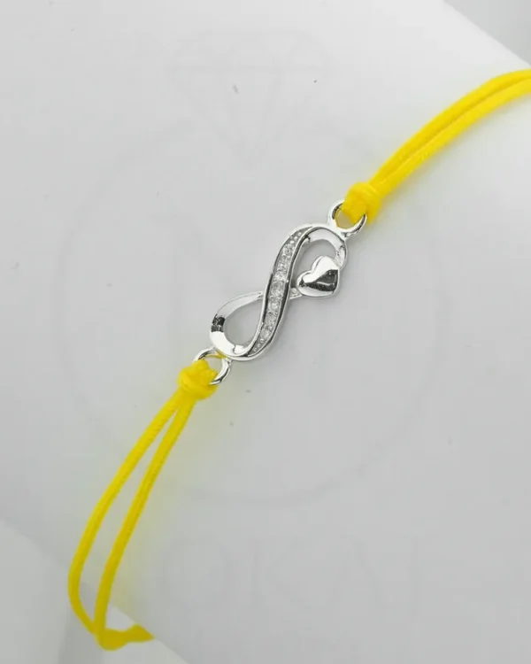 SREBRNA NARUKVICA S CIRKONIMA - SRCE (S251213-151756)