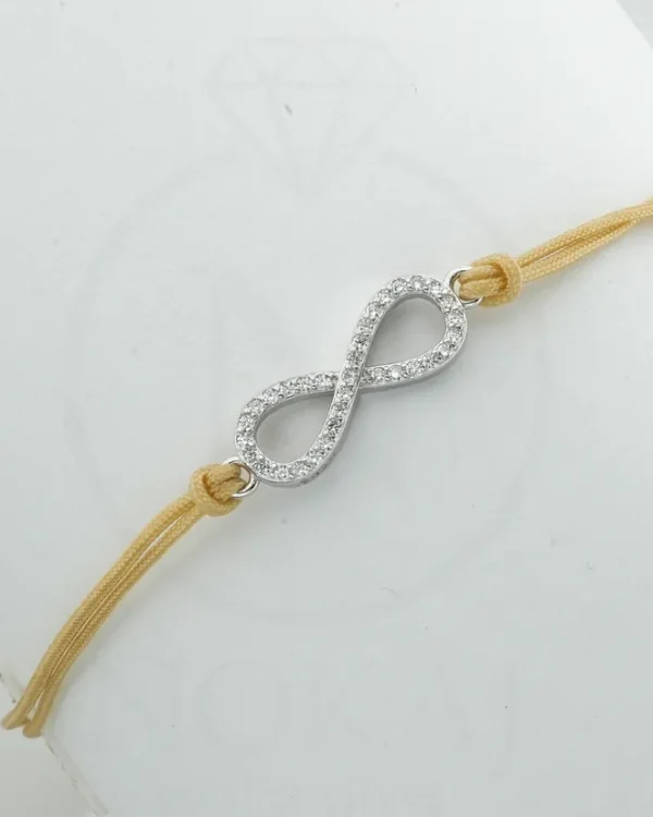 SREBRNA NARUKVICA S CIRKONIMA - BESKONAČNOST (S251216-154110)