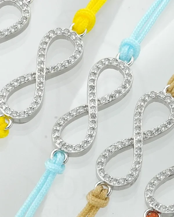 SREBRNA NARUKVICA S CIRKONIMA - BESKONAČNOST (S251216-154258)