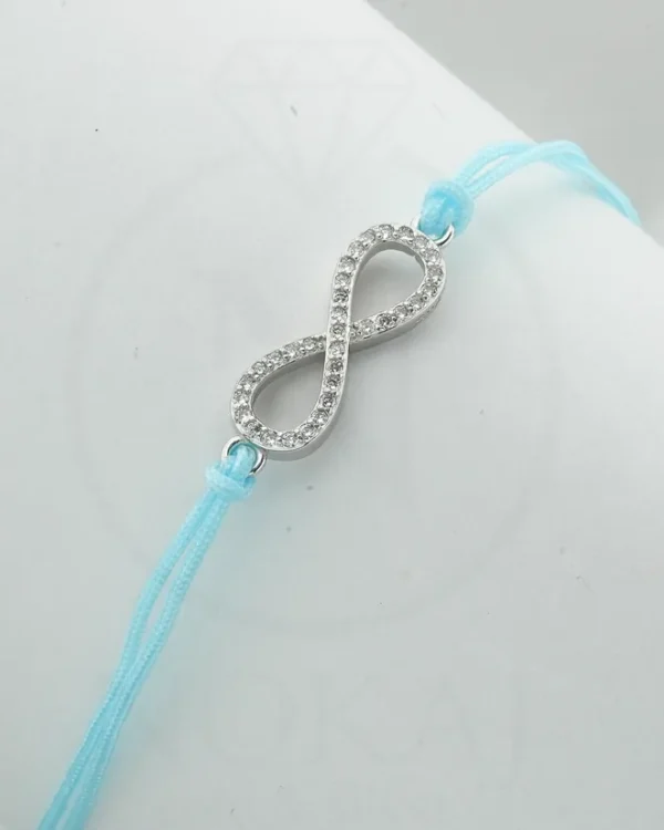 SREBRNA NARUKVICA S CIRKONIMA - BESKONAČNOST (S251216-154625)