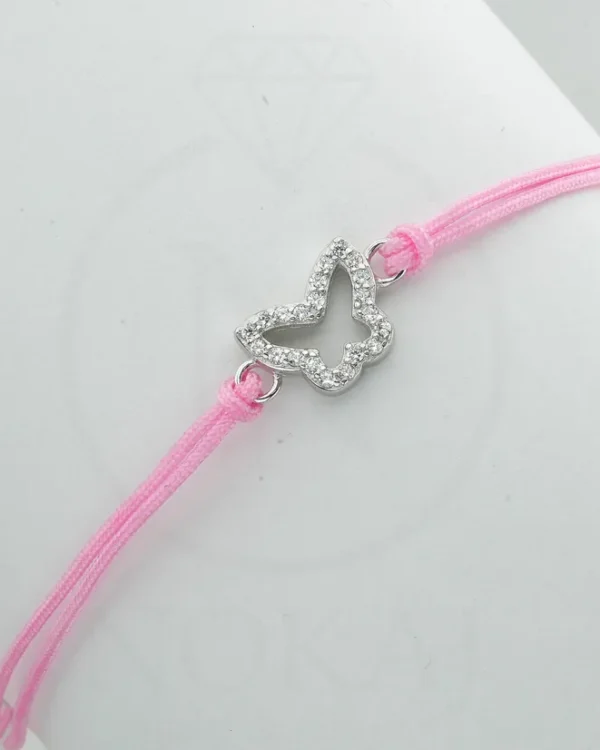 SREBRNA NARUKVICA S CIRKONIMA - LEPTIR (S251216-155022)