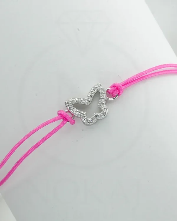 SREBRNA NARUKVICA S CIRKONIMA - LEPTIR (S251216-155059)