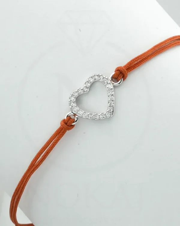 SREBRNA NARUKVICA S CIRKONIMA - SRCE (S251216-162443)