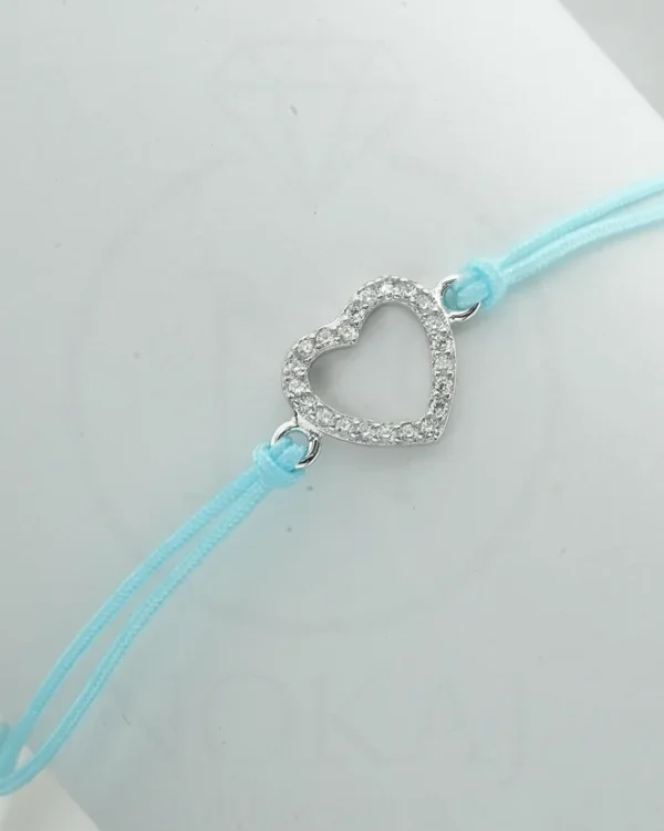 SREBRNA NARUKVICA S CIRKONIMA - SRCE (S251216-162809)