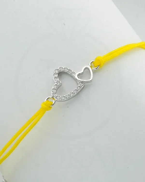 SREBRNA NARUKVICA S CIRKONIMA - SRCE (S251216-163312)