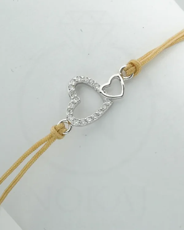 SREBRNA NARUKVICA S CIRKONIMA - SRCE (S251216-163409)