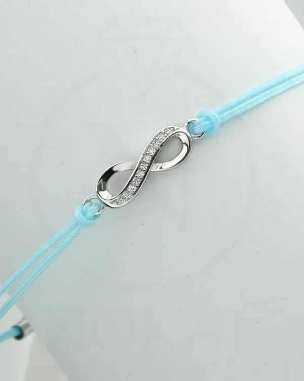 SREBRNA NARUKVICA S CIRKONIMA - BESKONAČNOST (S251216-164631)