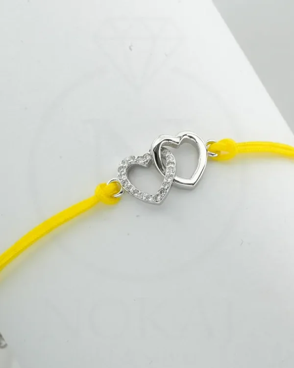 SREBRNA NARUKVICA S CIRKONIMA - SRCE (S251216-165411)