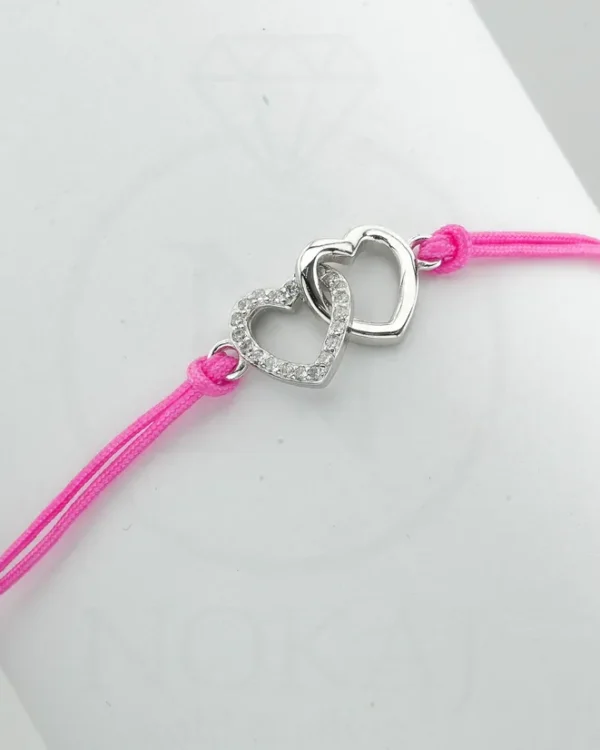 SREBRNA NARUKVICA S CIRKONIMA - SRCE (S251216-165449)