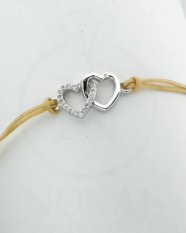 SREBRNA NARUKVICA S CIRKONIMA - SRCE (S251216-165526)