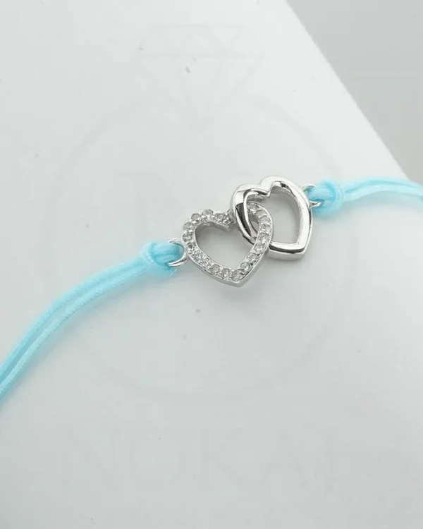 SREBRNA NARUKVICA S CIRKONIMA - SRCE (S251216-165651)