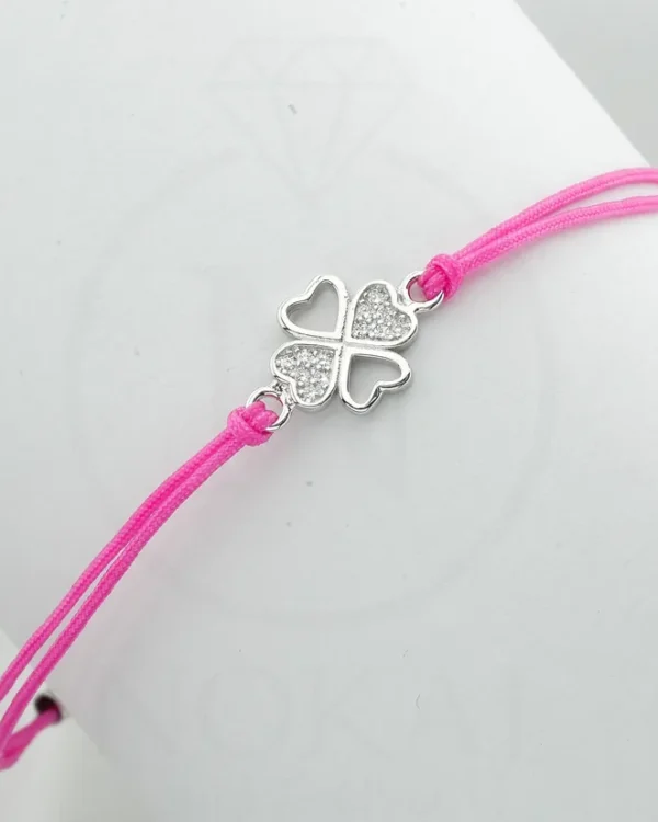 SREBRNA NARUKVICA S CIRKONIMA - DJETELINA (S251216-165734)