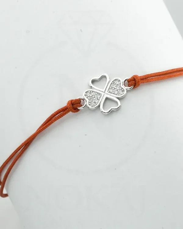 SREBRNA NARUKVICA S CIRKONIMA - DJETELINA (S251216-165935)